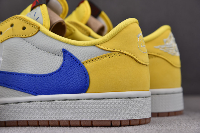 travis scott x air jordan 1 low og “canary” dz4137-700