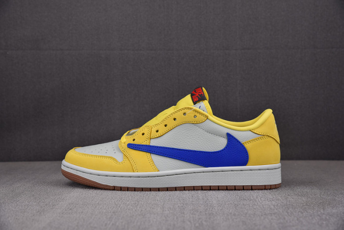 travis scott x air jordan 1 low og “canary” dz4137-700