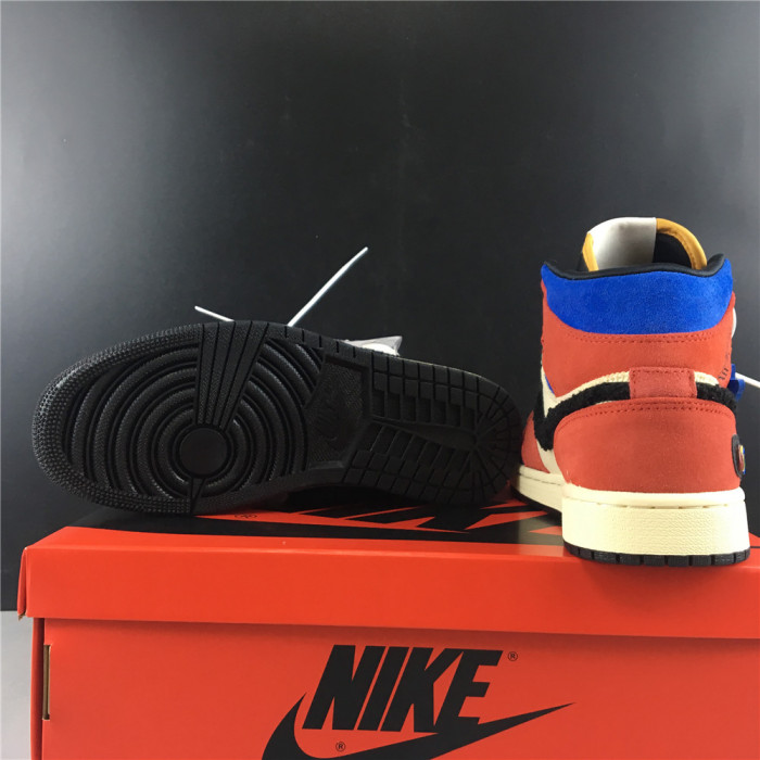 air jordan 1 mid blue the great cu2805-100