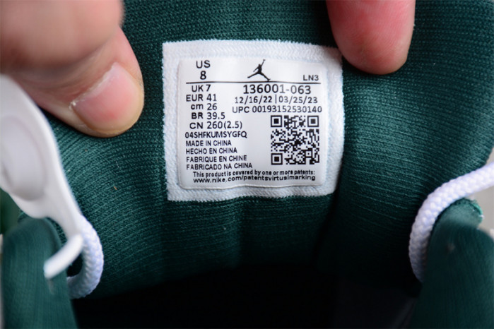 air jordan 12 green 136001-063