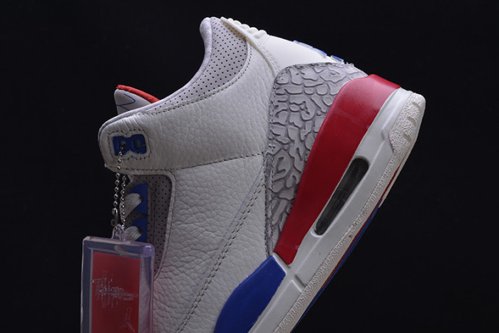 air jordan 3 retro "charity game" sail red mens 136064-140