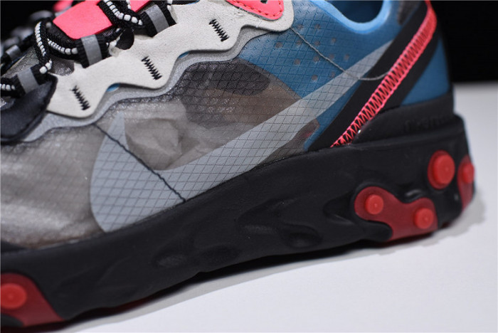 nike react element 87 blue chill solar red aq1090-006