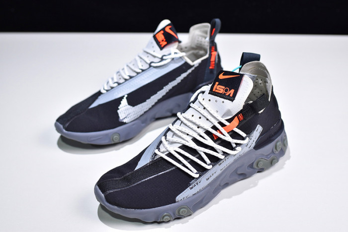 nike react wr ispa black grey ar8555-001