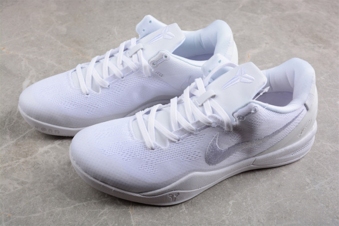 nike kobe 8 protro "triple white" fj9364-100