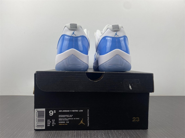 air jordan 11 retro low university blue 528895-106