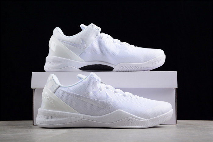 nike kobe 8 protro "triple white" fj9364-100