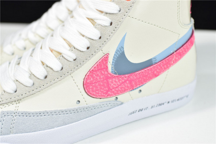 nike blazer mid “shanghai” beige/pink-orange dc0707-164