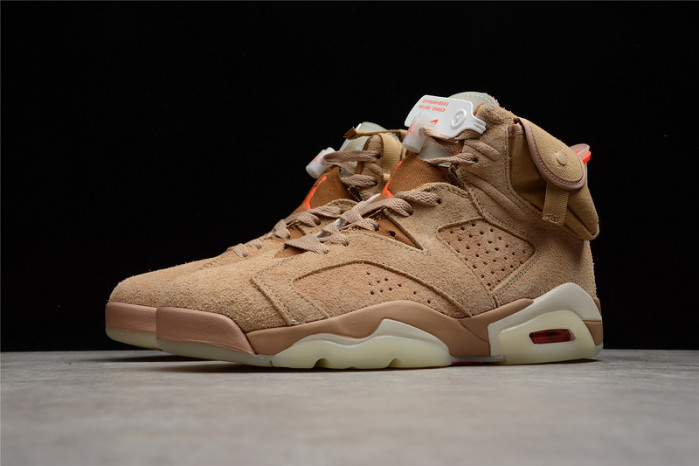 travis scott x air jordan 6 “british khaki ” dh0690-200