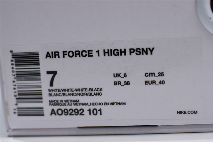 air force 1 high psny white ao9292-101