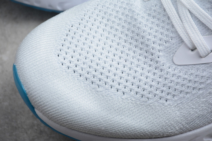 nike epic react flyknit white aq0067-101