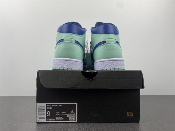 air jordan 1 mid "blue mint" 554724-413