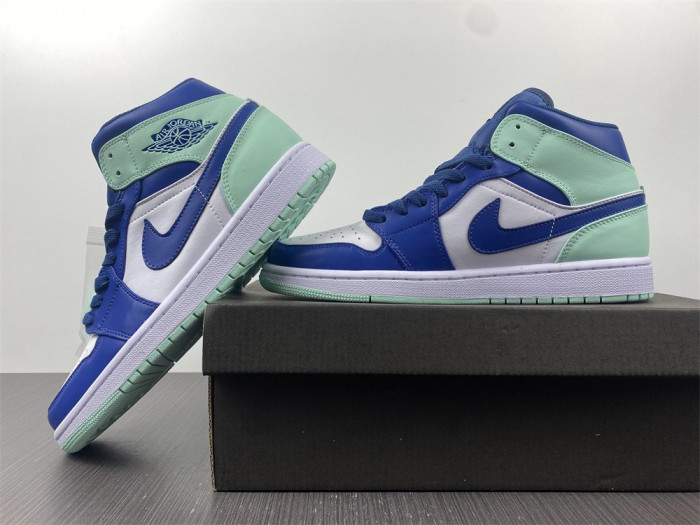 air jordan 1 mid "blue mint" 554724-413