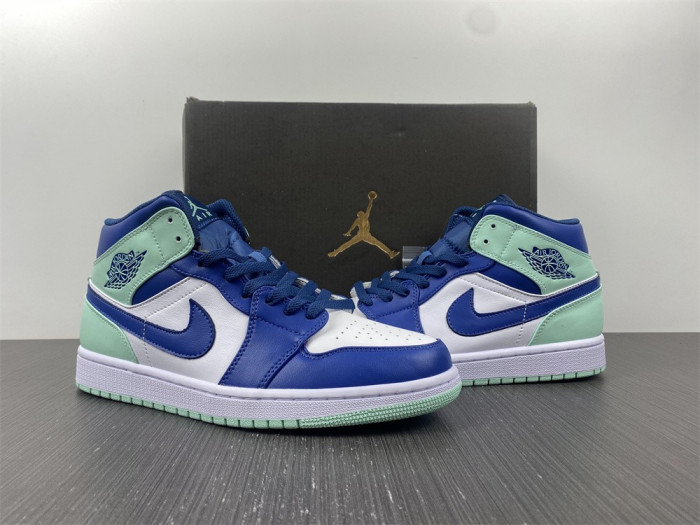 air jordan 1 mid "blue mint" 554724-413