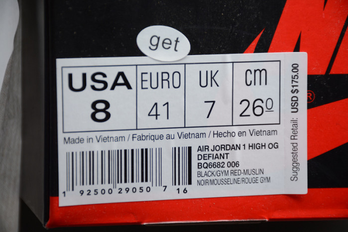 jordan 1 retro high og defiant couture bq6682-006