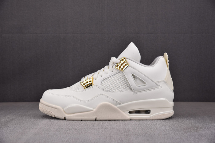 air jordan 4 women''s sail metallic gold black aq9129-170