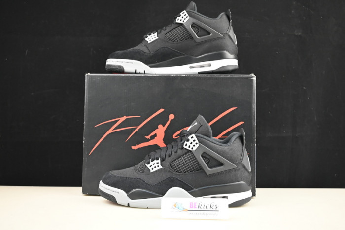 air jordan 4 “black canvas” dh7138-006