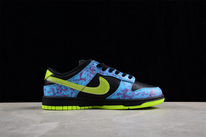nike dunk low se acid wash baltic blue volt dv1694-900