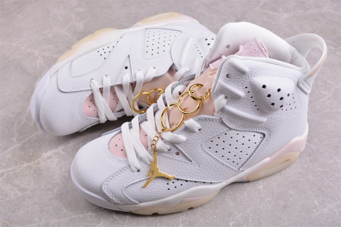 air jordan 6 retro gold hoops (women