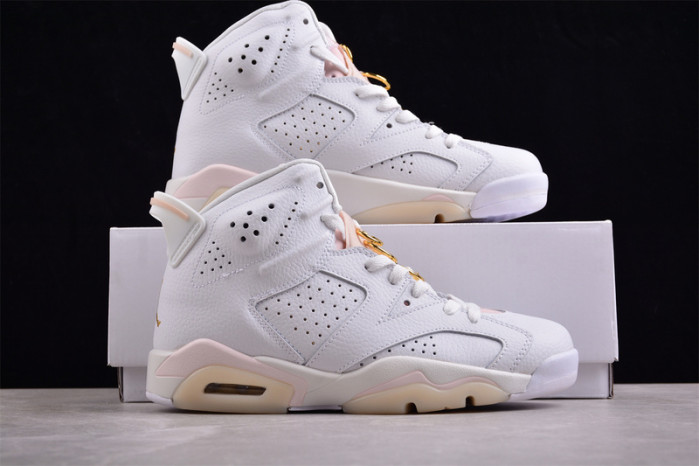 air jordan 6 retro gold hoops (women
