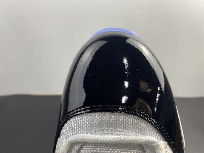 air jordan 11 retro low "concord" black/ white mens 528895-153