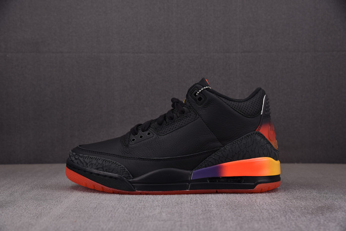 j balvin x air jordan 3 black fn0344-001
