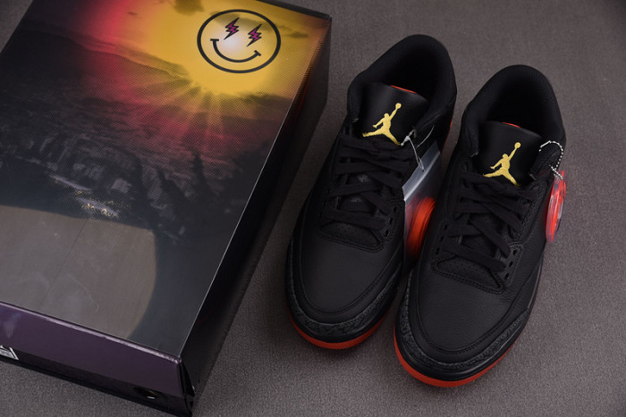 j balvin x air jordan 3 black fn0344-001