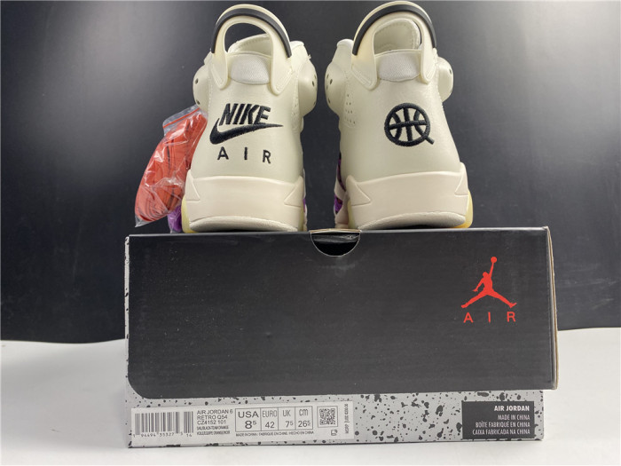 air jordan 6 retro quai54 sail black cz4152-101