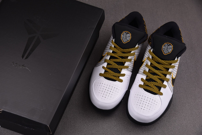 nike kobe 4 protro white black del sol av6339-101