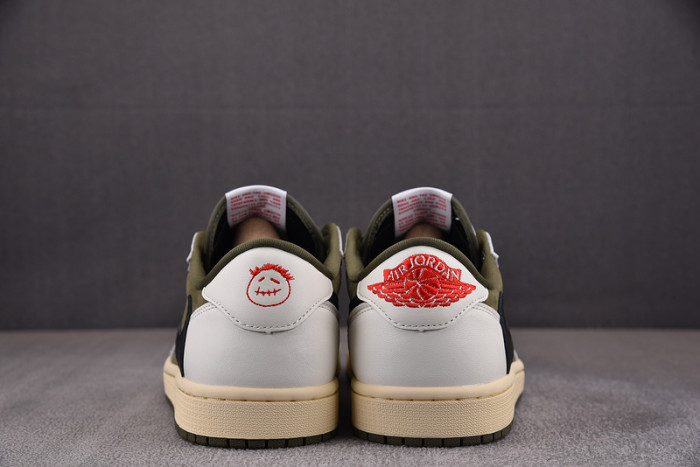 travis scott x air jordan 1 low og “medium olive” dm7866-200