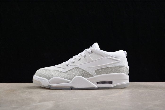 air jordan 4 rm wmns white metallic silver hq3441-111