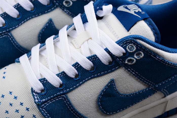 nike dunk low industrial blue sashiko dv0834-101