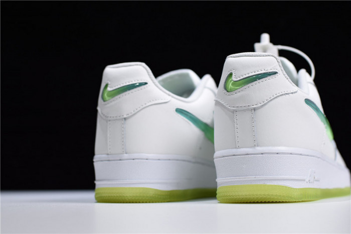 nike air force 1 white hyper jade volt at4143-100