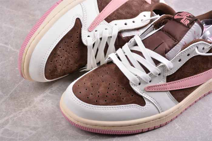 travis scott x air jordan 1 low og “dark pony/pink oxford” dz4137-206