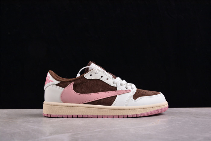 travis scott x air jordan 1 low og “dark pony/pink oxford” dz4137-206