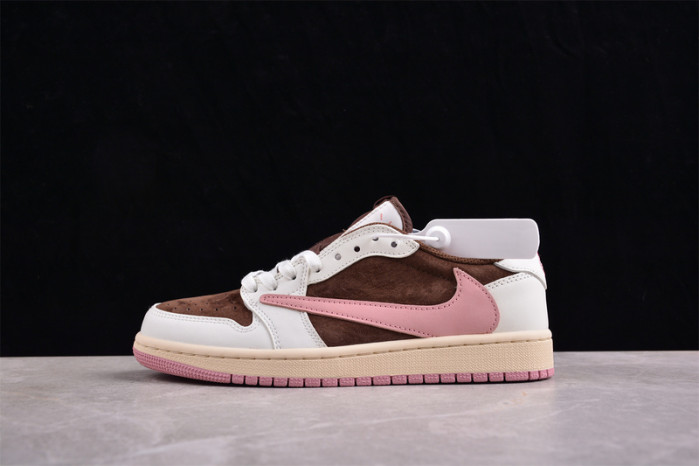 travis scott x air jordan 1 low og “dark pony/pink oxford” dz4137-206