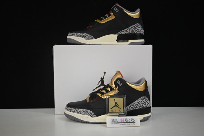 air jordan 3 “black gold” ck9246-067