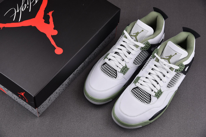 air jordan 4 wmns “oil green” aq9129-103