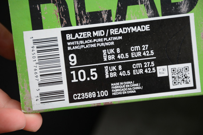 nike blazer mid readymade cz3589-100