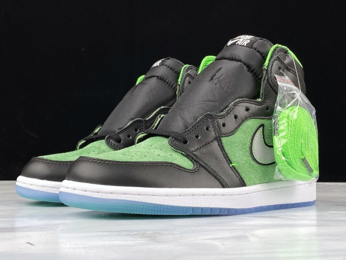 air jordan 1 high zoom “rage green” ck6637- 002