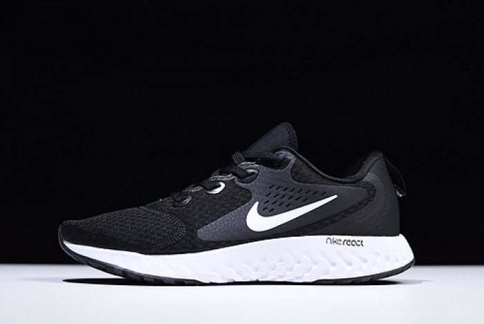 nike epic react flyknit black and white aa1625 001