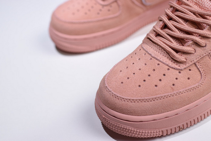 nike air force 1 07 suede women lifestyle shoe pink aa1117-601