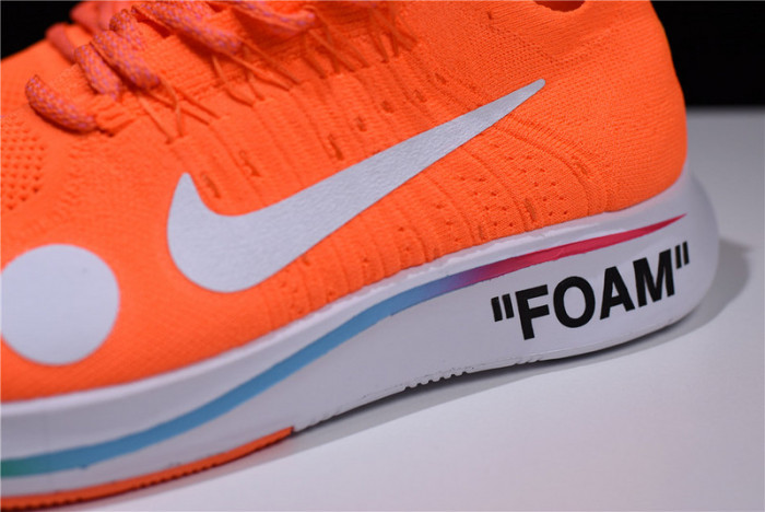 nike x ofw zoom fly mercurial flyknit total orange ao2115-800