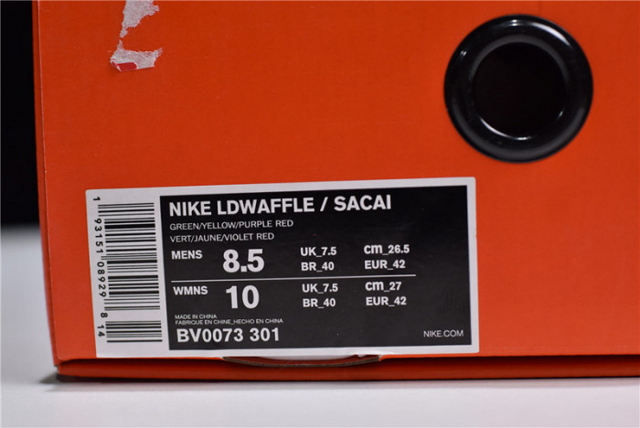 sacai x nike ldv waffle colorway bv0073-301