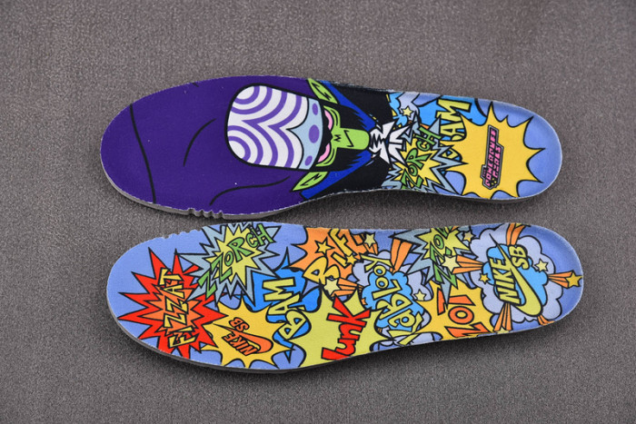 powerpuff girls x nike sb dunk low "bubbles" fz8320-400