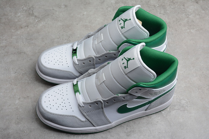 air jordan 1 mid grey green dc7294-103