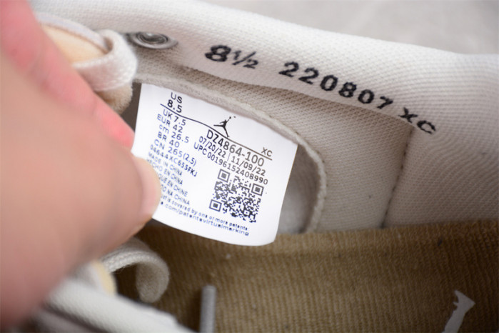 air jordan 1 retro ajko low sp union sail leather dz4864-100