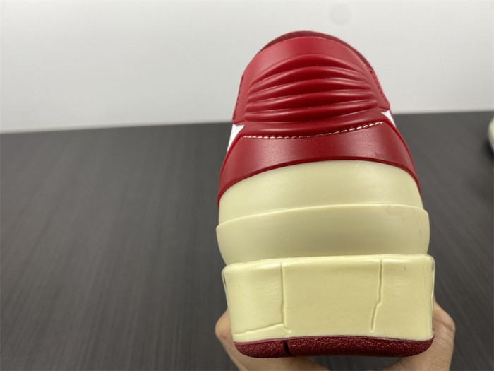 ofw x air jordan 2 low sp white red dj4375-106