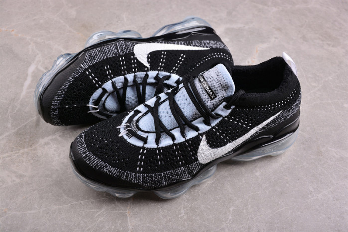 nike air vapormax 2023 flyknit black blue tint dv1678-010