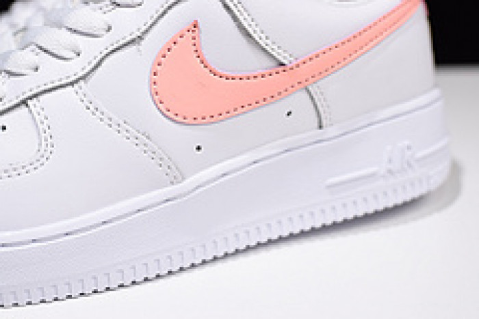 nike womens air force 1 low white pink ah0287-102