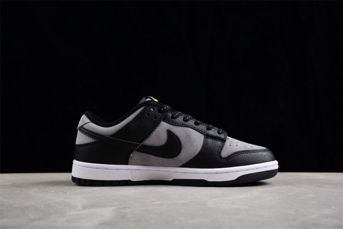 nike dunk low "black/grey/neon green" fq2205-001